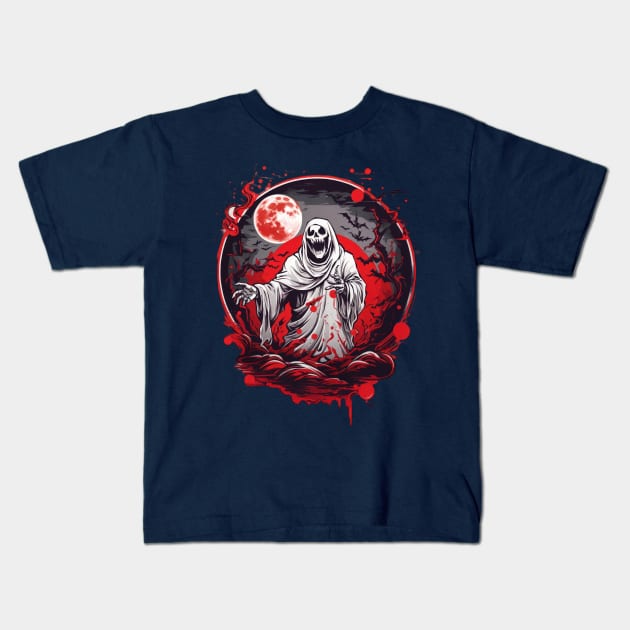 Hallowed Horrors Kids T-Shirt by TooplesArt